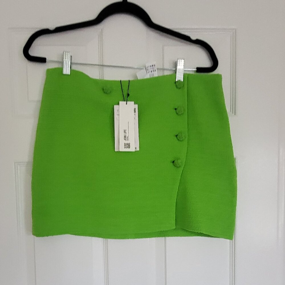 Zara Lime Green Mini Skirt